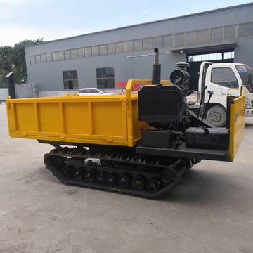 4 Tons Walk Type Small Tracked Transport Vehicle Yellow Color Long Life