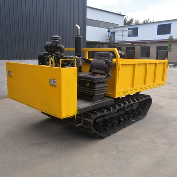 4 Tons Walk Type Small Tracked Transport Vehicle Yellow Color Long Life