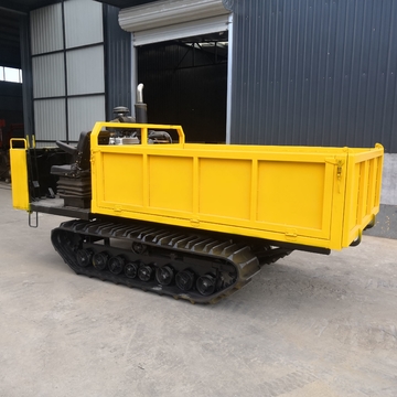 4 Tons Walk Type Small Tracked Transport Vehicle Yellow Color Long Life